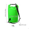 Водонепроницаемая сумка-ролл 10 л, портативная, герметичная для катания на лыжах, сноуборде, серфинге, рафтинге, пляже