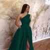 2025 Spring New Sexy Split Slanted Shoulder Dress Long Dress Evening Dress Women