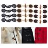 4 Pairs Horn Toggle Button Closure Buttons for Coat Jacket Sewing DIY Accessory