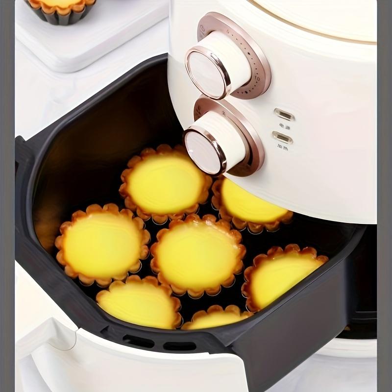 12 форм для яичных тартов из углеродистой стали, утолщенные формы для кексов и печенья в форме хризантем, антипригарные формы для пирогов, пиццы, кексов и маффинов.