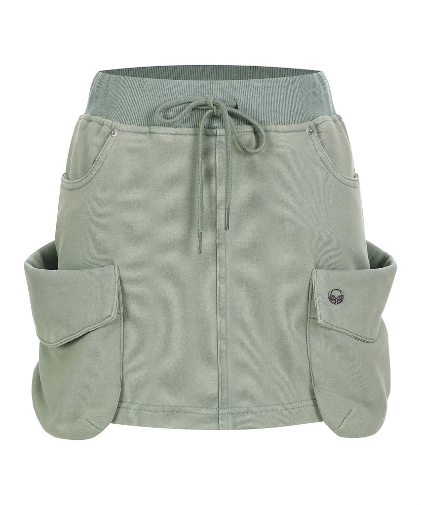 Юбка-шорты Lara Fox Pocket Sweat Khaki Bq4Cs001