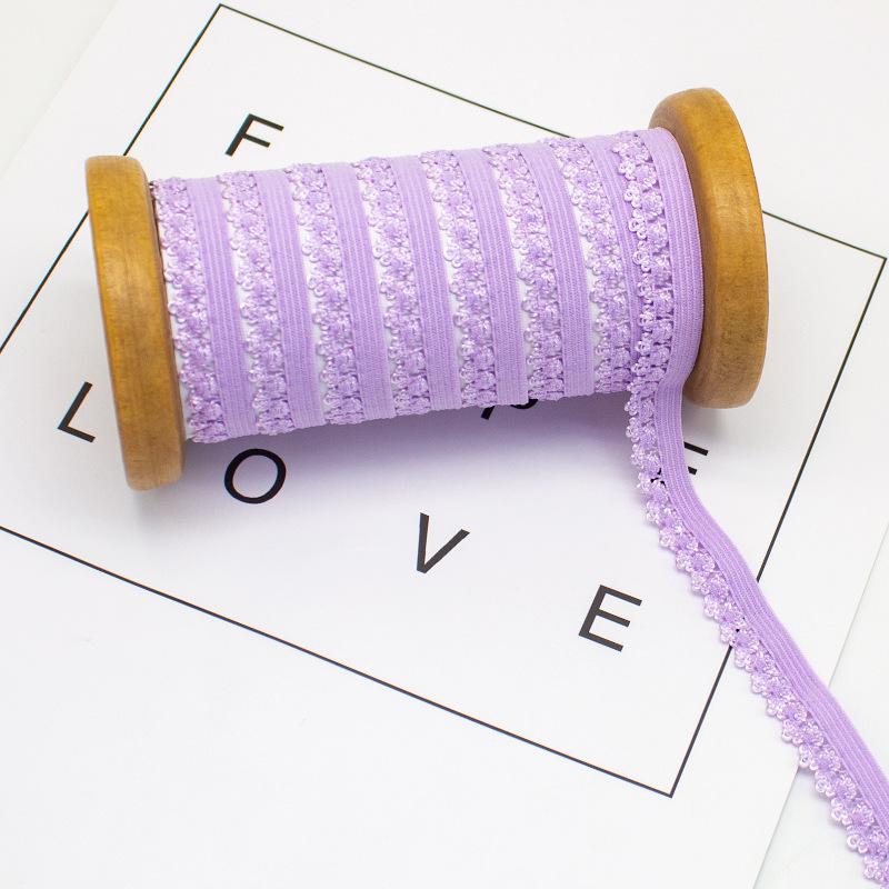 10 метров, ширина 1,2 см, новейший цвет, маленькая кружевная бейка высшего класса/нижнее белье, эластичная эластичная кружевная отделка/вышивка своими руками, бейка для одежды