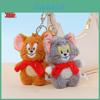 Tom And Jerry Cartoon Soft Plush Animal Keyring With Pp Cotton For Gift For Kids And Collectors