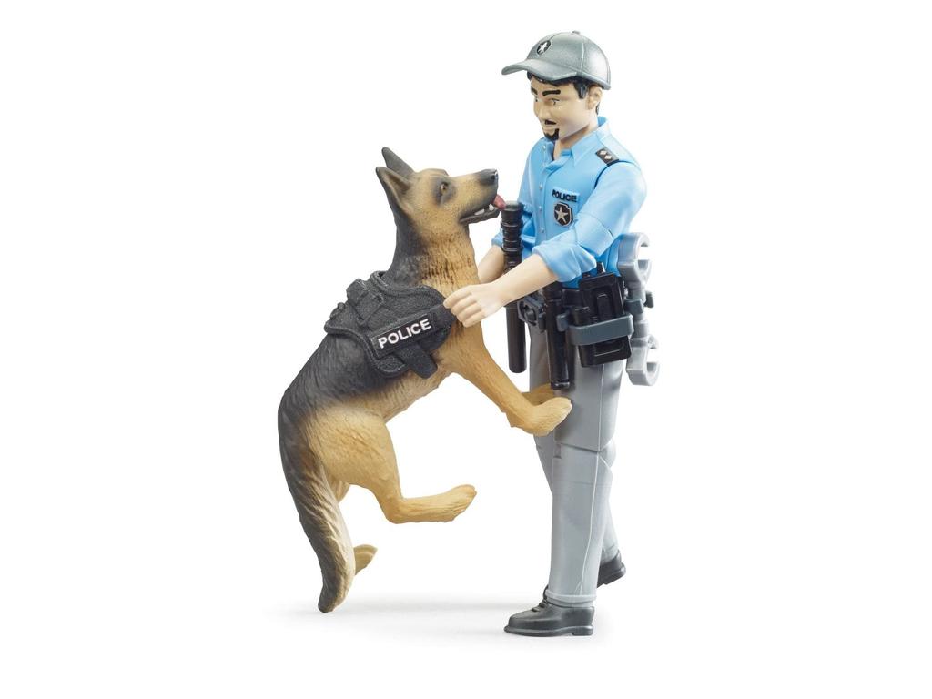 Bruder Caucasian Police Officer & Police Dog BR62150