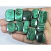 12 шт. Натуральный зеленый малахит восьмиугольный кабошон свободный драгоценный камень 306 карат. Лот C-455