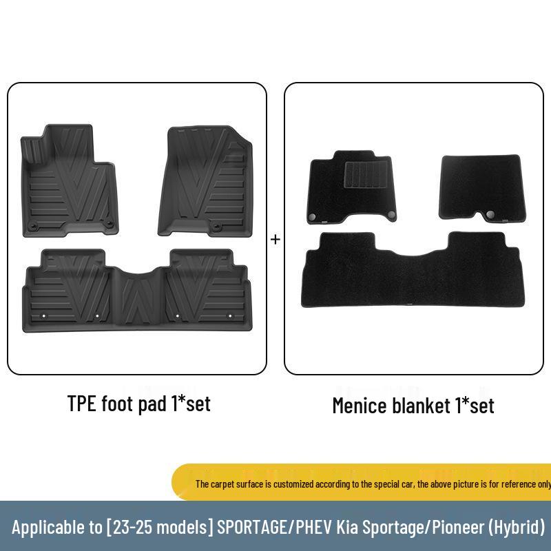 Eco-Friendly TPE Floor Mats for 2023-2025 Kia Sportage PHEV
