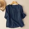 ZANZEA Женская летняя повседневная блузка с коротким рукавом и круглым вырезом