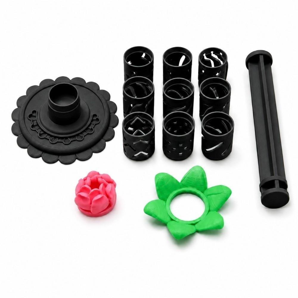 Modular Modular Clay Bloom Maker 3D Printed DIY Clay Floral Mold Tool Petal Mold Set  Polymer Clay