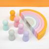 Новый Радужный Силиконовый Строительный Блок Детский Силиконовый Прорезыватель Для Зубов Мягкий Силиконовый Блок Развивающие Игрушки Детские Подарки