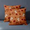 1 шт. - 2D плоская печать Лист тыквы Кофейный узор Накидные подушки Полиэстеровая наволочка декоративная наволочка для дивана