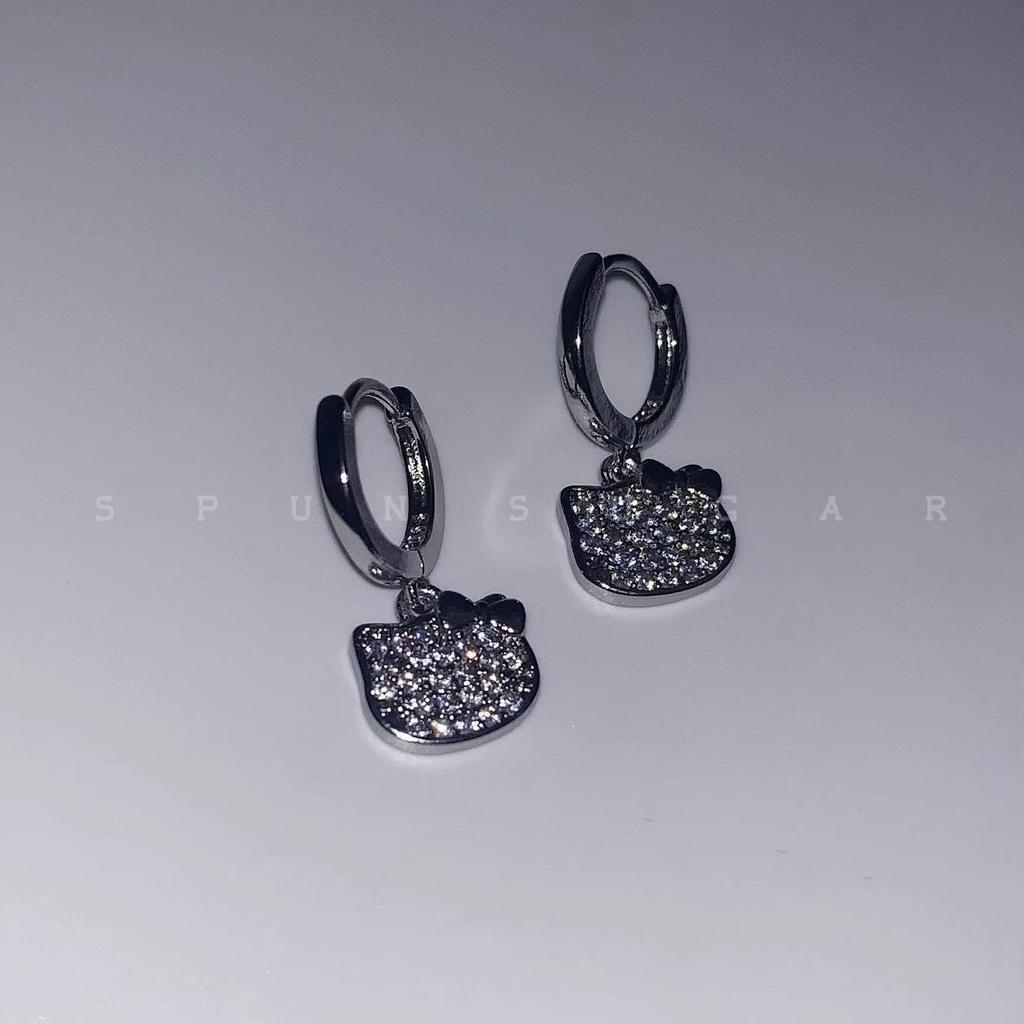 Cartoon Cat Rhinestone Necklace - Fashionable Girly Student Best Friend Chain with Niche Design.