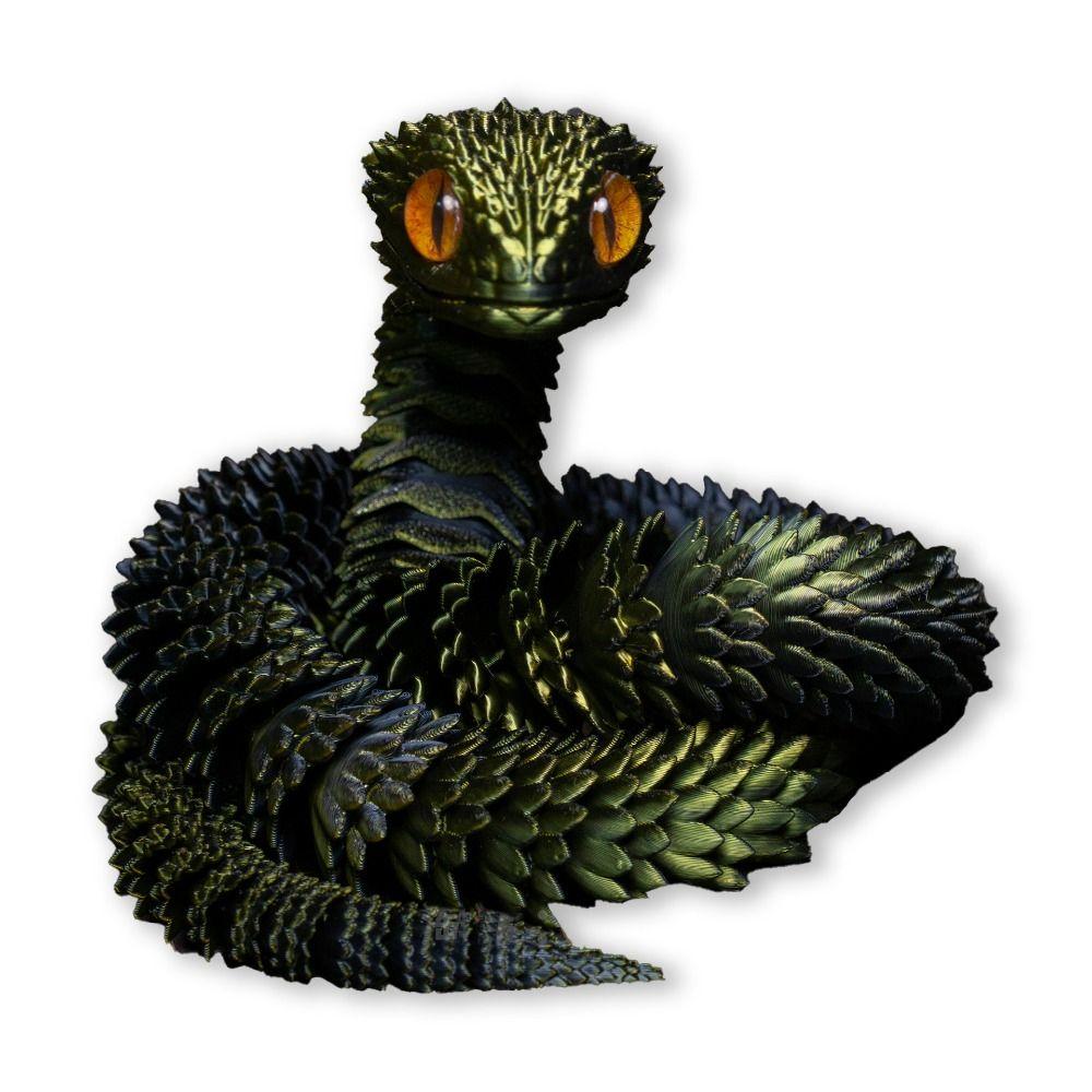 Аквариум 3D печатная змея градиент кристалл змея игрушки для детей мальчиков девочек взрослых