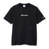 Short Round Script Short Sleeve Basic Black [Champion] T-shirt, Sleeve, Neck, 100% Cotton, Logo, T-shirt, C3-Z346, Men's