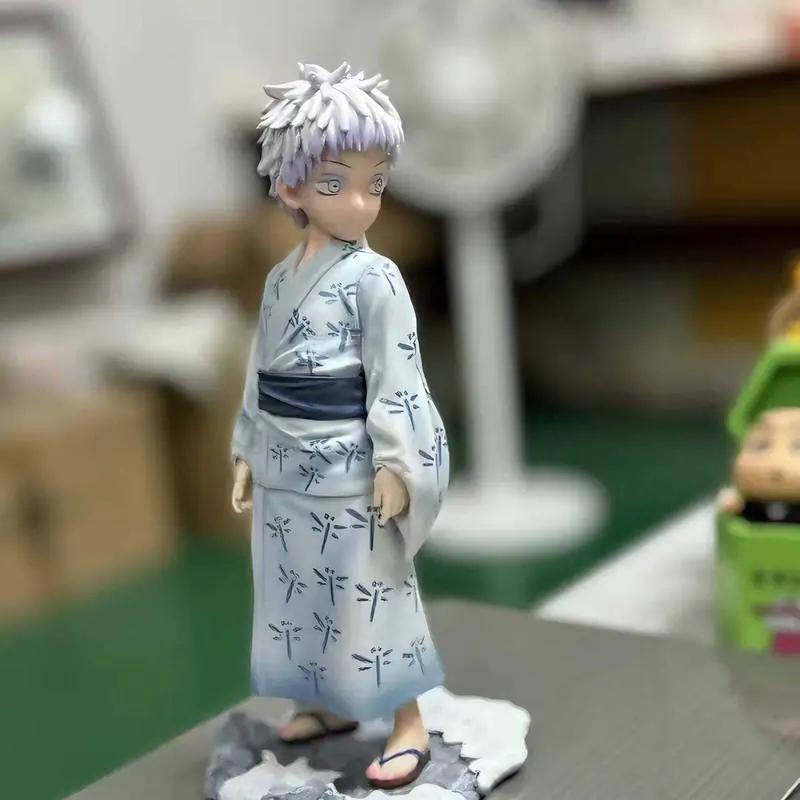 17 см Jujutsu Kaisen Маленький Годжо Сатору GK Аниме Фигурки Настольное Украшение для Компьютера Кукла Модель Модные Игрушки для Мальчиков Коллекционный Подарок