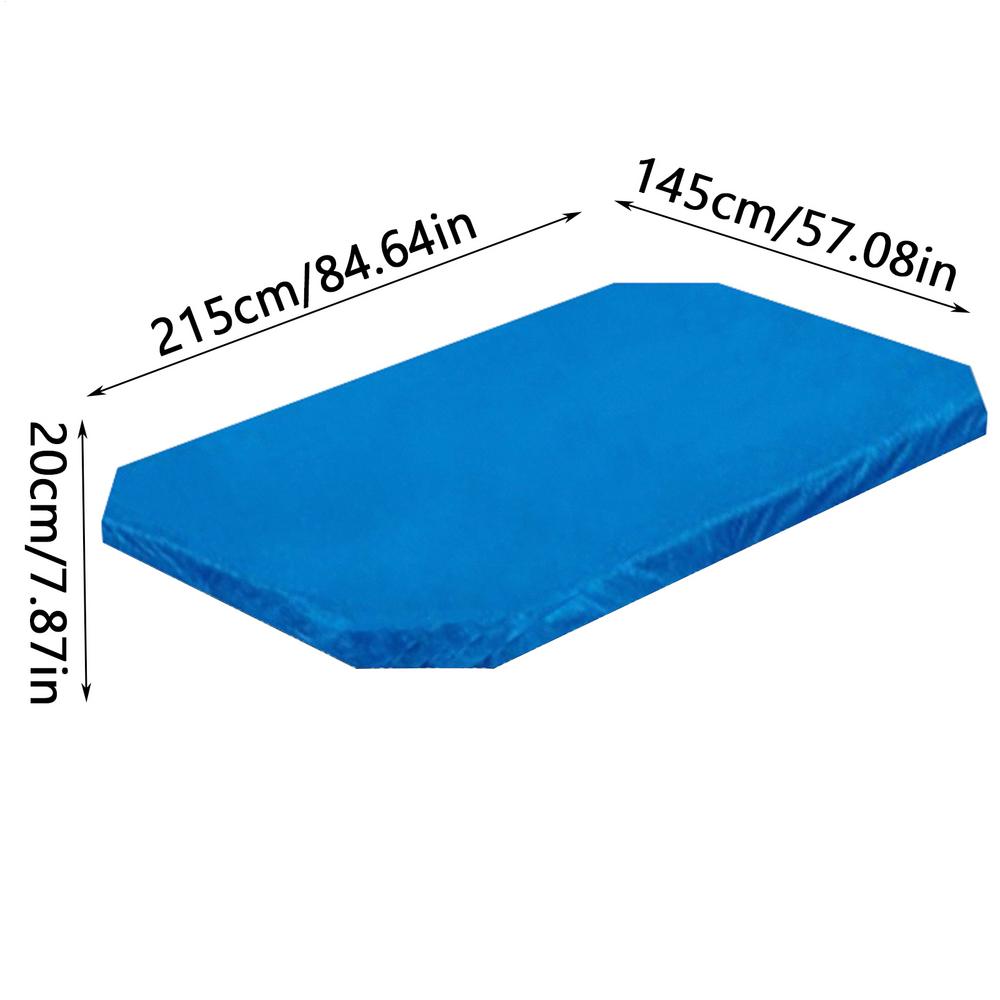 Kids Pool Cover Rectangle Waterproof UV Resistant Foldable Protection Dustproof In-Ground Swimming Pools Inflatable Pool Cover