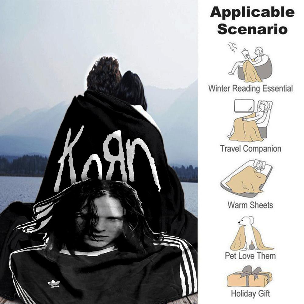 1 шт. Korn Мягкий фланелевый плед для дома, офиса, улицы, всесезонныйПрочный комфорт Мягкий теплый плед для дома