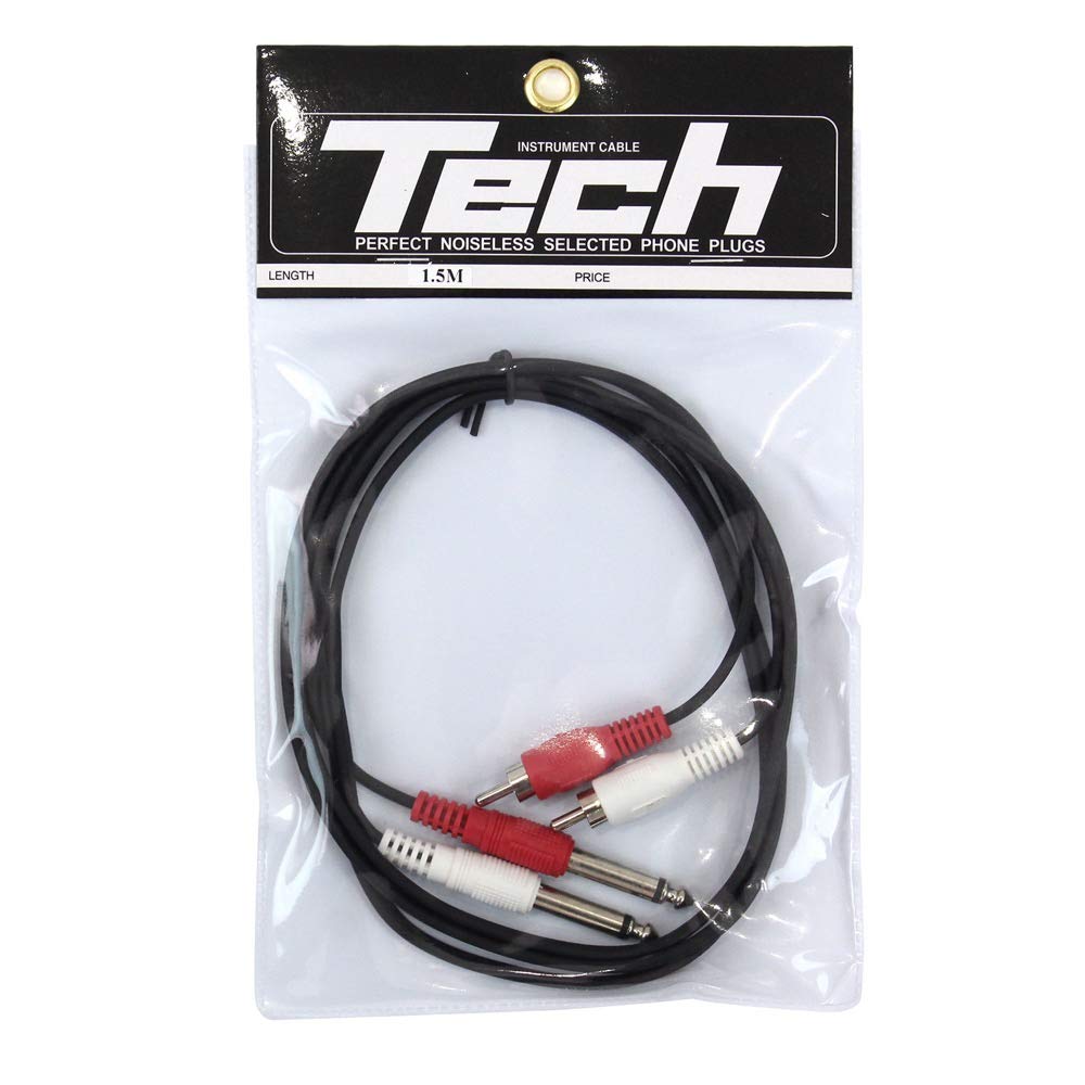 Kiktani TECH 2-канальный линейный кабель RCA Монофонический телефонный (мужской) (мужской) 1.5м PH-1.5