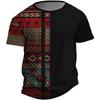 Aztec Ethnic Tribe Pattern 3D Print T-Shirts Men Women Casual Short Sleeve T Shirt Oversized Harajuku Y2k Tops Tees Kid Clothing