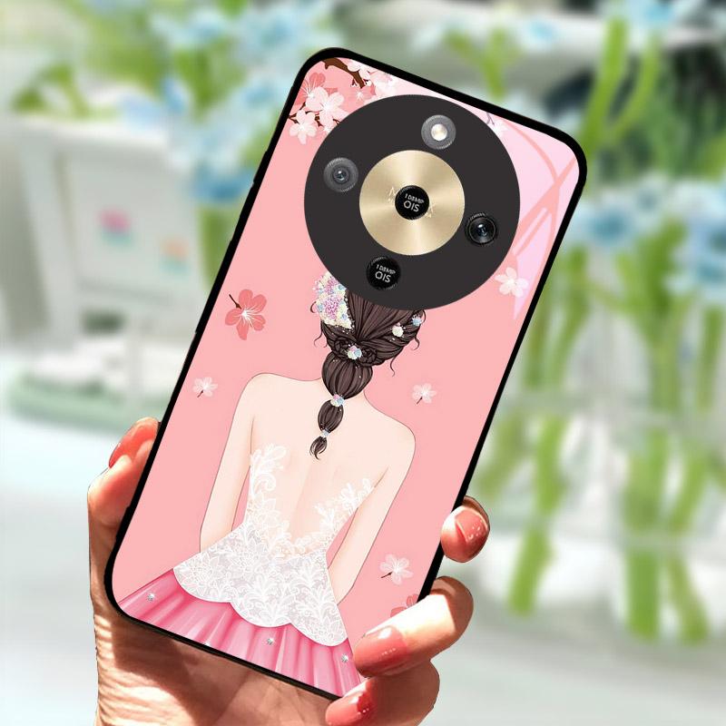 Для Honor X9d HonorX9d Чехол MTN-NX1 Роскошный Расписной Чехол Закаленное Стекло Корпус Телефона Для Honor X 9 D Fundas Coque Защита Камеры