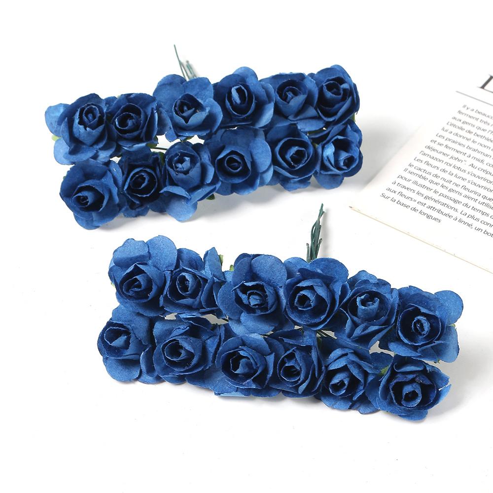 144 шт. Искусственные букеты роз Бумажные Поддельные цветы Домашний Декор для комнаты Свадебное украшение Рождество Navidad 2025 Новый год DIY Венок