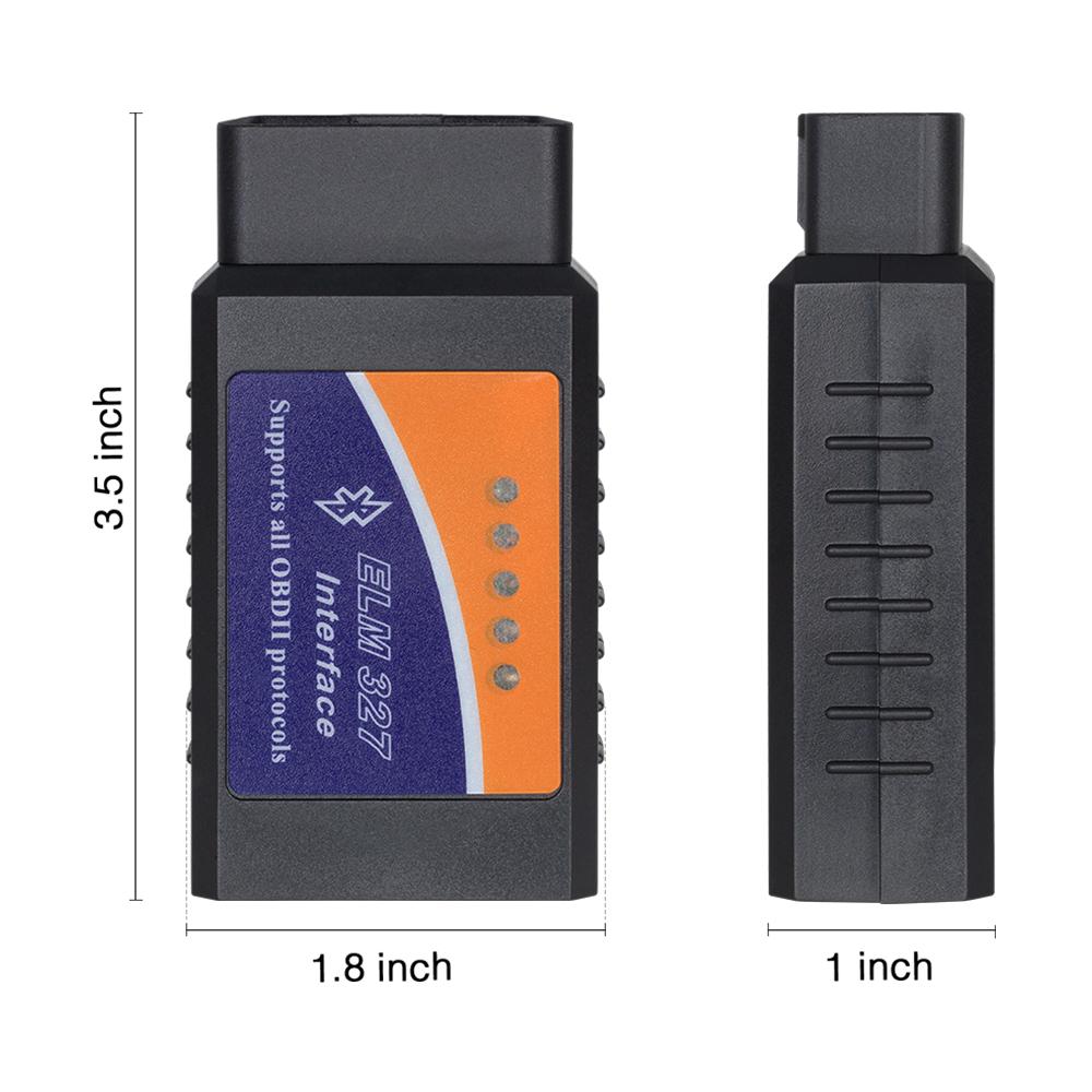 ELM327 Bluetooth V1.5 PIC18f25k80 Chip Diagnostic tool J1850 elm 327 V 1.5 for OBDII OBD2 vehicle android Torque OBD Scanner