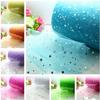 5Yard 6Inch Sewing Glitter Sequins Tulle DIY Tutu Tulle Fabric Crafts Star Style Wedding Party Tulle