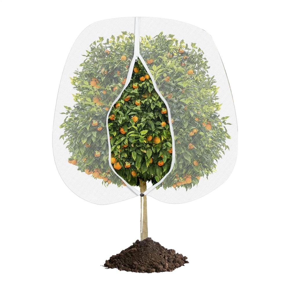 Fruit Tree Netting Breathable Plant Protector Mesh UV-resistant Weatherproof Tree Netting With Zipper And Drawstring For Farm