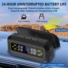 Автомобильная TPMS с питанием от солнечной батареи и USB, цифровая ЖК-панель, система контроля давления в шинах, монитор температуры шин, автосигнализация