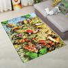 Цветочный пасторальный ковер с 3D принтом, домашний декор, коврики для входной двери, коврики для гостиной, ковры в спальне, детский ковер, коврик для ванной
