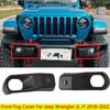 Front Fog Light Cover For Jeep Wrangler JL 2018 2022 10th Anniversary Bumper Auto Accessories
