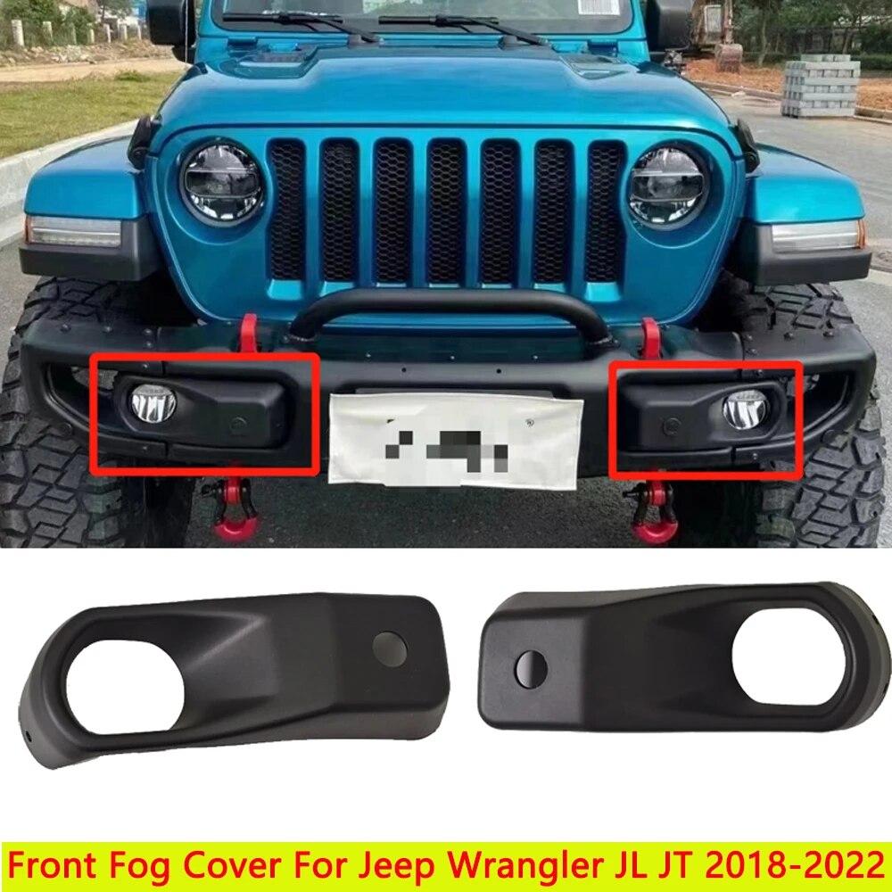 Чехол на переднюю противотуманную фару для Jeep Wrangler JL 2018 2022, бампер к 10-летию, автоаксессуары