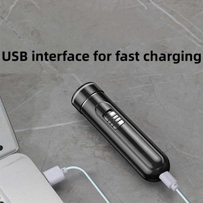 1PC Compact & Convenient Electric Razor for Men - USB Rechargeable, Wet & Dry, Easy One-Button Use - Perfect for Home, Car & Travel!