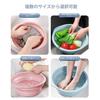 Lynlyulinger Foldable Washtub, Compact Basin, Foldable Bucket, Hand Wash Basin, Large Capacity, Plastic, Pure Color, Hangable Storage, Space-Saving, L