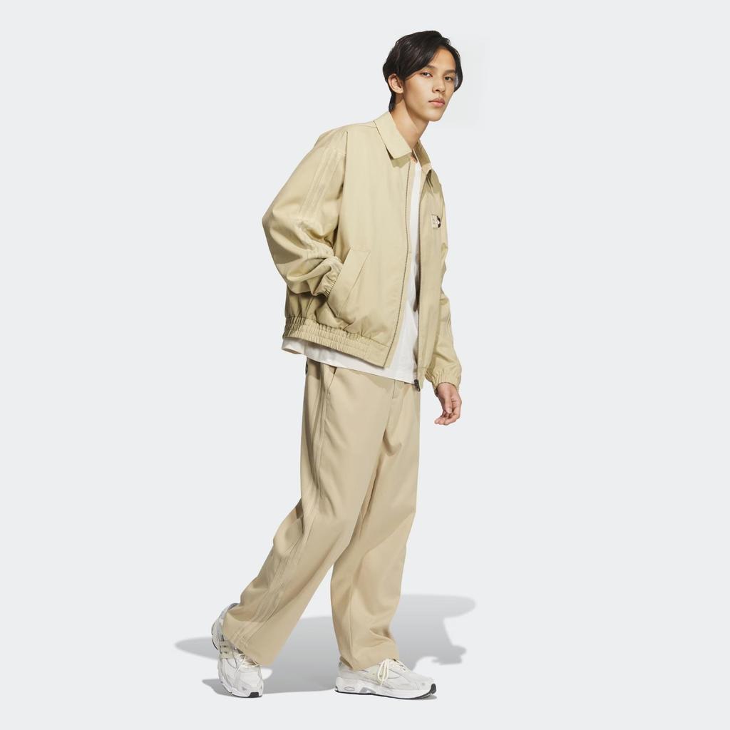 adidas Куртка унисекс Originals V-Day Jacket Бежевая в полоску JE3490