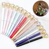 Rollerball Smooth Colorful Diamond Pen LED Metal Ballpoint Signature Instrument Crystal Ball Pen