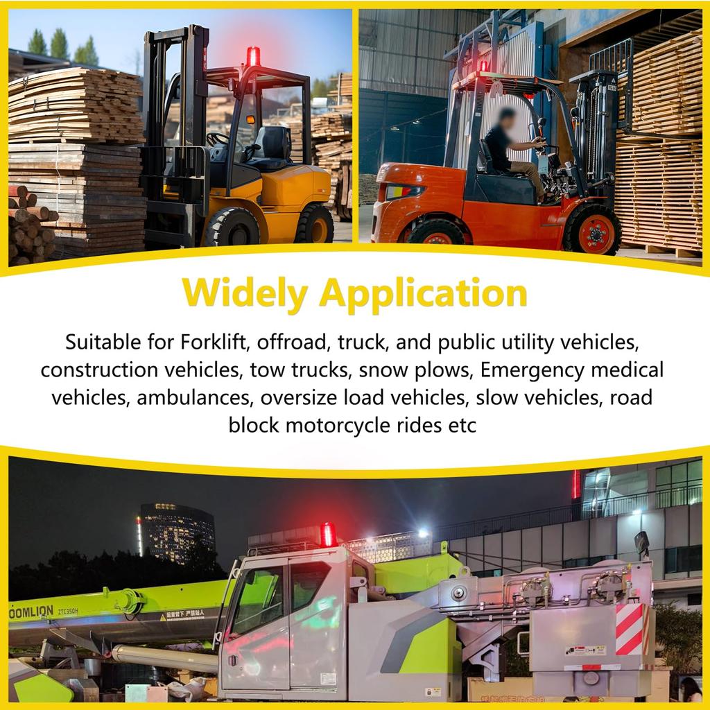 Warning Light LED Red 12V 24V Flashing 15W 30LED Emergency Danger Warning Strobe Flashing Signal Light Forklift Flash Safety Warning Light Fire Engine