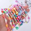 Lady Gift Pearl Rope for Keys Phone Lanyard Soft Clay Mobile Phone Chain Phone Case Hanging Cord