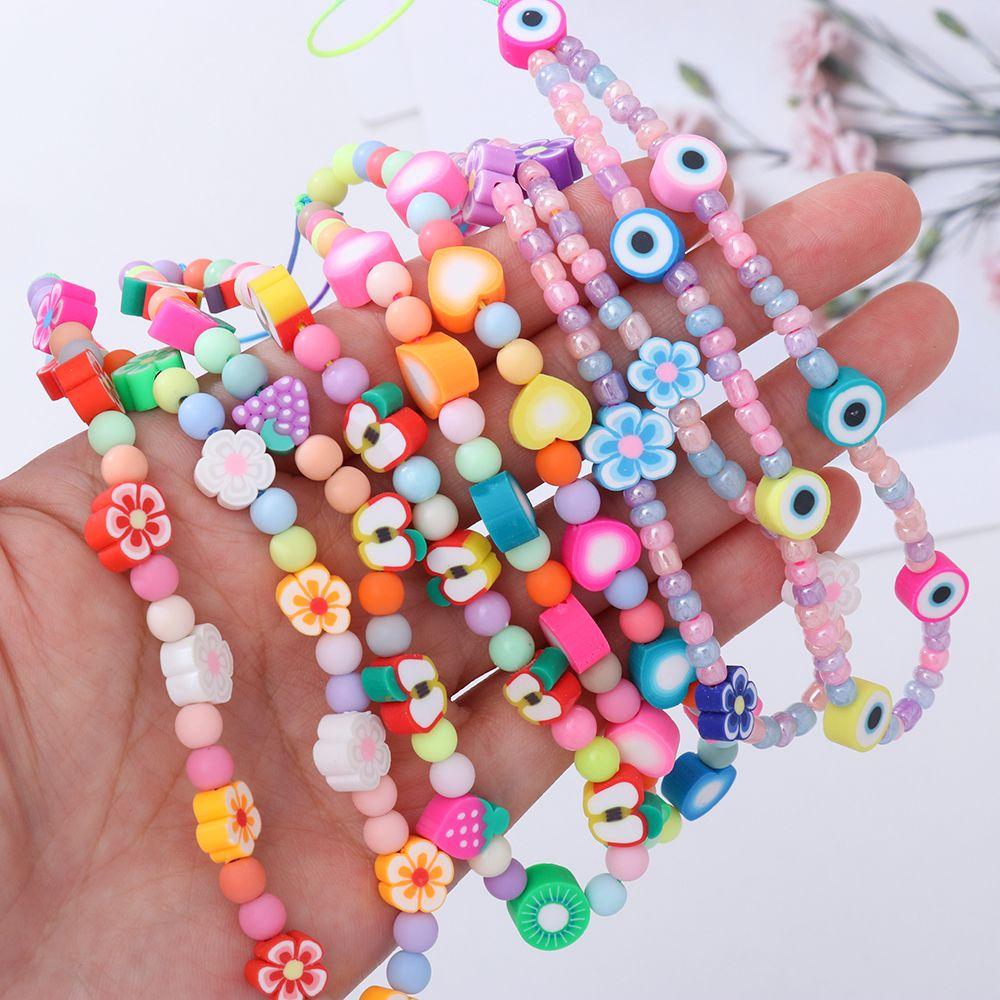 Lady Gift Pearl Rope for Keys Phone Lanyard Soft Clay Mobile Phone Chain Phone Case Hanging Cord