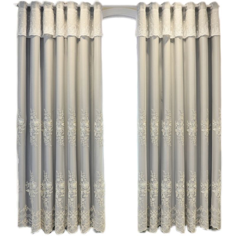 Европейские стильные атмосферные вышитые плотные шторы для гостиной, спальни, кабинета, оконные шторы на заказ