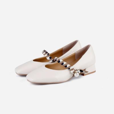 Туфли-лодочки женские квадратные на высоком каблуке ретро туфли Мэри Джейн весна/осень женские туфли на плоской подошве туфли для вечеринок и свадеб Zapatos De Mujer