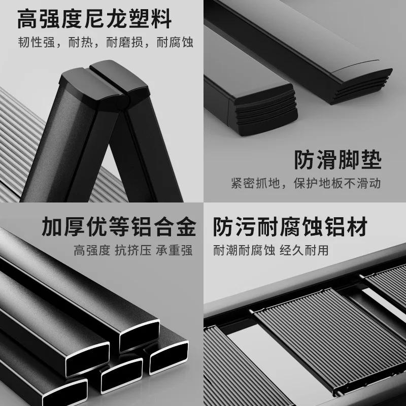 3 Step Ladder Lightweight Folding Step Stool Stepladders Storage Shelf Rack With Anti-Slip Wide Pedal For Home and Kitchen