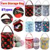 Новая сумка-тоут для хранения пряжи маленькая пустая сумка для хранения пряжи сумка-тоут для вязания с рисунком цветка кешью портативное хранилище крючок для вязания и швейный инструмент