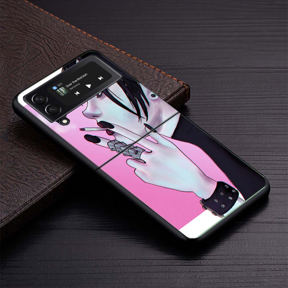 Чехол для телефона Nana Anime Na Na Girl Zflip4 Zflip5 для Samsung Z Flip3 Flip4 Flip5 5G zFlip 4 5 Крышка Оболочка для мобильного телефона Caso Fundas