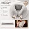 Faux Fox Fur Neckerchief Wrap Solid Neck Warmer  for Jackets Coats Hoods Hats Accessory