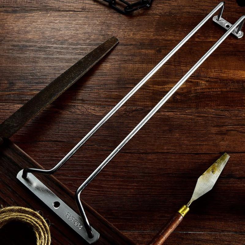 Серебряная полка для вина из нержавеющей стали, стеклянный держатель, подвесной бар, вешалка для бокалов, полка