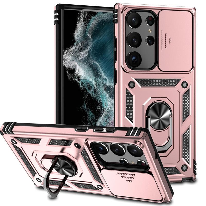 Подходит для Samsung S23 Ultra Чехол для мобильного телефона Sergeant с кольцом, с выдвижным окошком, A34 5G, два в одном, чехол с защитой от падения