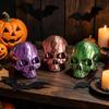 3D Printed Twisty Skull Fidget Toy, 3D Printed Skeleton, Rotating Clicker Fidget, Skull Sensory Toy for Stress Relief,, Halloween Gothic Novelty Gift