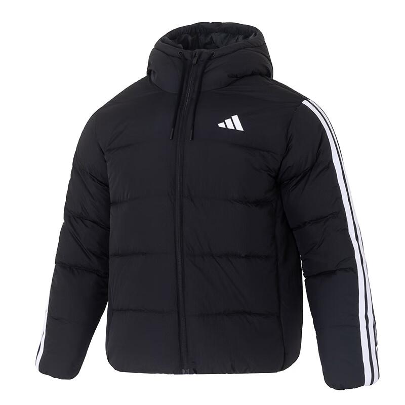 adidas ESSENTIALS Пуховик с 3 полосками Мужской Черный KH3987