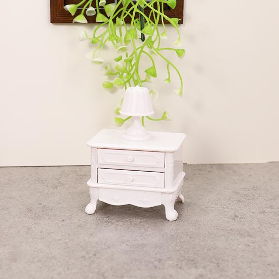 Doll Mansion Furniture Set Miniature Dressing Table Bunk Bed Bedside Table Dolls Bedroom Accessories for Kids Pretend Play