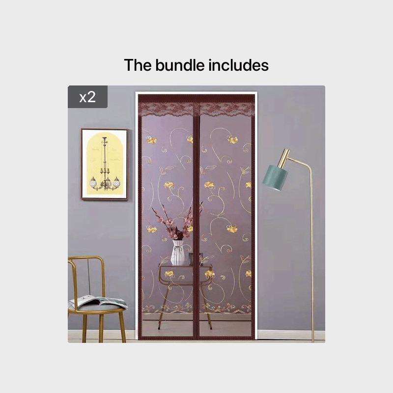 Эта магнитная москитная сетка защитит от насекомых и позволит наслаждаться свежим воздухом — простая установка, никаких дополнительных аксессуаров не требуется!